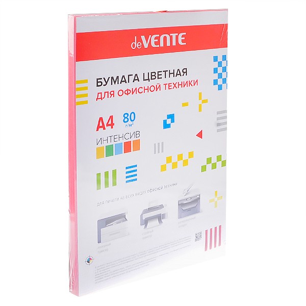 Интенсив 4. Бумага ксер. А4 100 л. 80 гр. DEVENTE 2072201. Бумага ксер. А4 100 л. 80 гр. DEVENTE 2072411 5 цв. Интенсив ассорти. Бумага для офисной техники DEVENTE а4 80г/м2 100л. Интенсив, красный. Бумага цвет. Д/офисной техн. "DEVENTE" а4 20л. 80г/м2, интенсив. Красный 2072918.